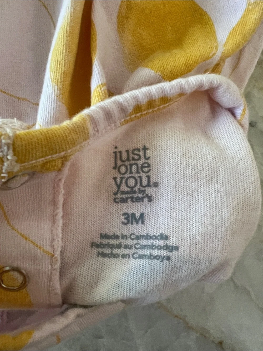 Carter’s 3 Month Pink Strawberry Print Onesies